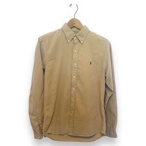 Ralph Lauren Tan Slim Fit Button Down Size M